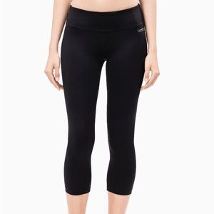 Calvin Klein PERFORMANCE MID RISE CROP LEGGINGS